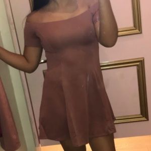 Off the shoulder skater dress